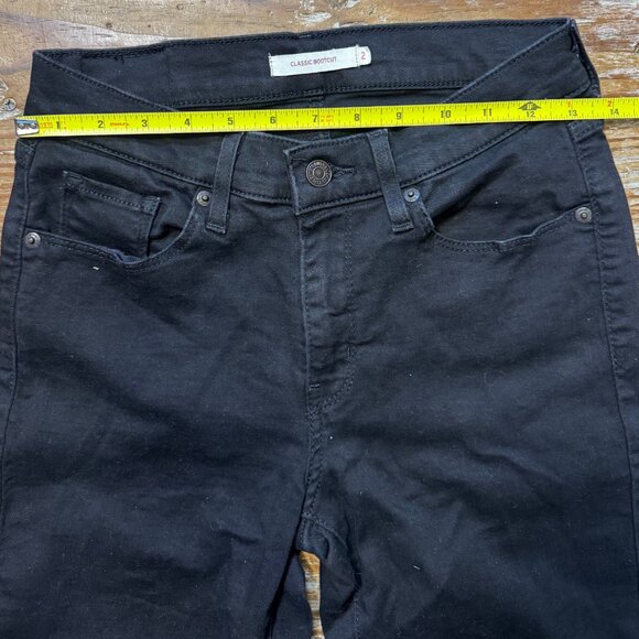 Levi’s Classic Bootcut Jeans Black Women’s 2 - Picture 8 of 9